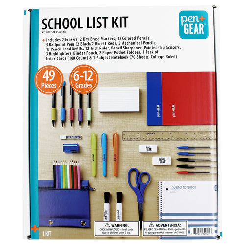 Pen+Gear 49-Piece Back to School Supply Kit