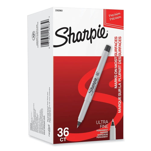 Sharpie Permanent Markers, Ultra Fine Point, Black, 36-Pack