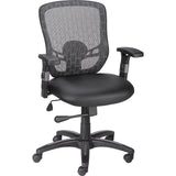 Staples Corvair Mesh Back Luxura Faux Leather Computer and Desk Chair Black 2/Pack 59455-CCVS