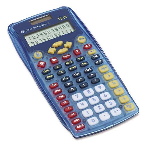 Texas Instruments TI-15 Explorer Elementary Calculator, Blue