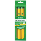 Ticonderoga Wood Pencils, Unsharpened, #2 HB .3 mm Lead, Yellow, 24 Count