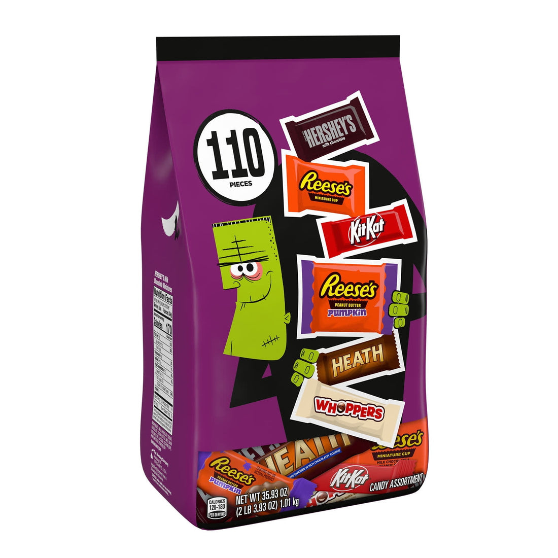 Hershey Assorted Halloween Candy Bulk Variety Bag, 110 Pieces