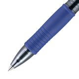 Pilot G2 Retractable Gel Pen, Fine Point, 0.7mm, Clear Barrels, Blue Ink, Tub Of 36 Pens