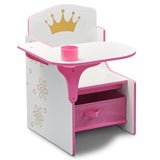 Delta Children Princess Crown Kids Task Chair and Desk with Storage Bin (GREENGUARD Gold)