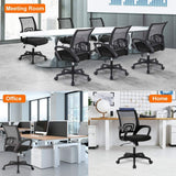 BestOffice Ergonomic Office Chair, Lumbar Support, Adjustable Height with Armrests for Adults(Black)