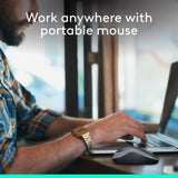 Logitech M185 Wireless Mouse, 2.4GHz USB Receiver, Gray - view 6