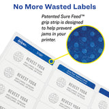 Avery File Folder Labels, 1/3-Cut, 2/3" x 3-7/16", White, 150-Pack - view 3