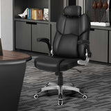 Costway Executive Massage Office Chair, Leathaire, Black
