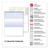 DocuGard Security Business Checks, 11 Features, 8.5 x 11, Blue Marble Top, 500/Ream - view 2