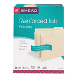 Smead Reinforced Tab Manila File Folders, 1/3-Cut, Letter, 100-Box - view 5