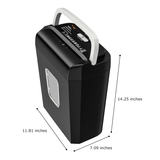 Bonsaii 8-Sheet Cross-Cut Paper Shredder, 3.4-Gallon Bin - view 2