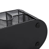 Mesh Desk Organizer with Drawer, 8 Compartments, Black - view 6