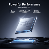 AX18Pro 18.5-inch FHD Laptop (AMD Ryzen 3 4300U, 16GB RAM, 512GB SSD, Windows 11 Pro)