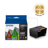 EPSON 232 Claria Ink High Capacity Black & Standard Color Cartridge Combo Pack (T232XL-BCS) Works with WorkForce WF-2930, WF-2950, Expression XP-4200, XP-4205