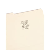 Smead Reinforced Tab Manila File Folders, 1/3-Cut, Letter, 100-Box