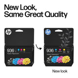 HP 936 Original Ink Cartridges, CMYK 4-Pack (6C3Z5LN)