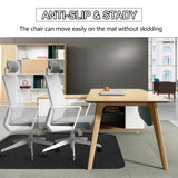 ANMINY Office Chair Mat for Hardwood Floors, 36" x 48" - Non-Slip Desk Chair Floor Protector, Black