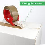 Bomei Pack No-Noise Heavy Duty Brown Packing Tape, 3 Pack, 1.88 in x 110 yd