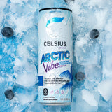 CELSIUS Sparkling Arctic Vibe, Functional Energy Drink 12 fl oz (Pack of 12)
