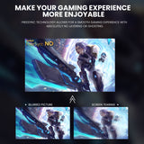 CRUA 24-inch Curved Gaming Monitor, FHD 1080p, 180Hz, FreeSync (Black)