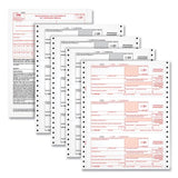 "Four-Part 1099-Nec Continuous Tax Forms, 8.5 X 11, 2/page, 24/pack | Bundle of 5 Packs"