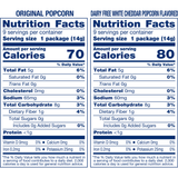 SkinnyPop Gluten-Free Original and Dairy-Free White Cheddar Popcorn Individual Snack Variety Pack, 0.5 oz Bag, 18 Count