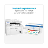 HP Office Recycled Paper, 8.5" x 11", 20 lb, 92 Bright, White, 10-Ream Carton (5,000 Sheets)