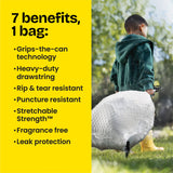 Glad ForceFlex Tall Kitchen Drawstring Trash Bags, 13 Gallon, 40-Count - view 6