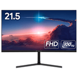 CRUA 22-inch Computer Monitor, FHD 1080p, 100Hz VA, Frameless (Black)