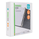 Pen+Gear Durable View Binder, 2-Inch D-Rings, White, 520-Sheet Capacity