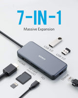 Anker 7-in-1 USB-C Hub, HDMI, USB-A, SD, PD Charging - view 2