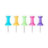 Pen+Gear Push Pins in Color Box, Colorful Plastic Head, Steel Point, 100 Count