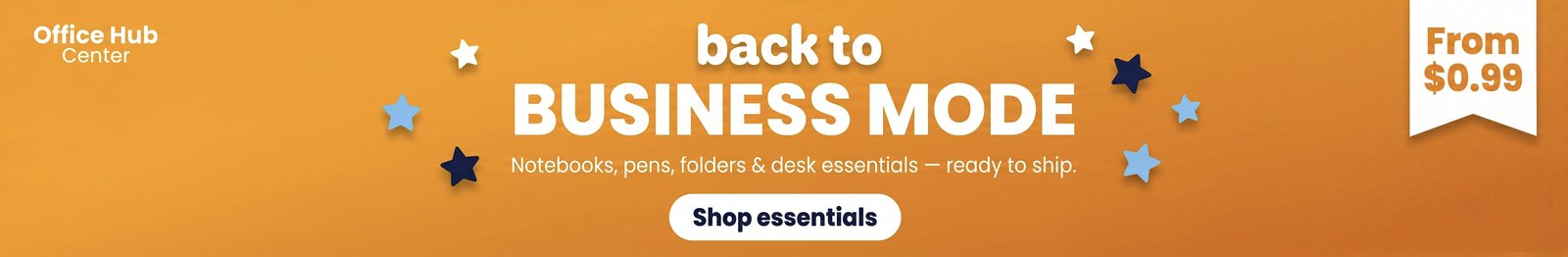 Back to business mode — desk essentials from $0.99